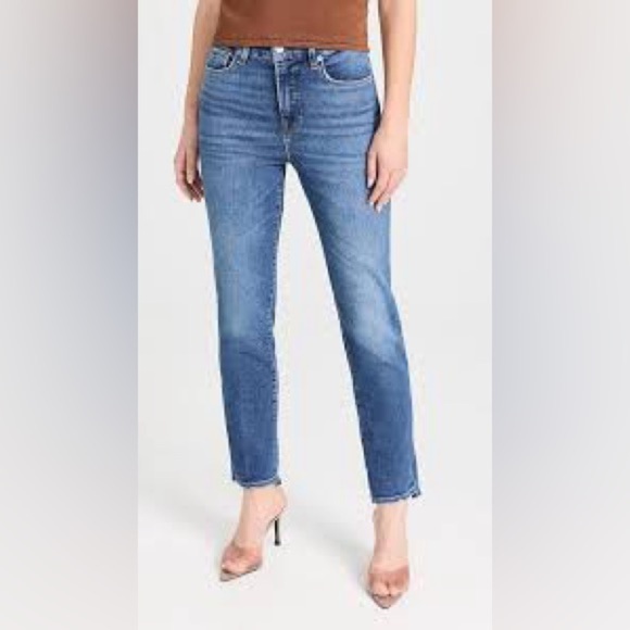 Good American size 14 32 Jeans Good Legs Skinny Jean med wash blue - Picture 1 of 7
